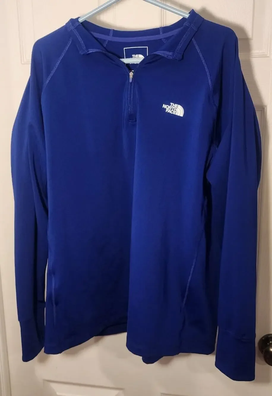 The North Face Mens XXL 1/4 Zip Performance Pullover Jacket Thumb Holes